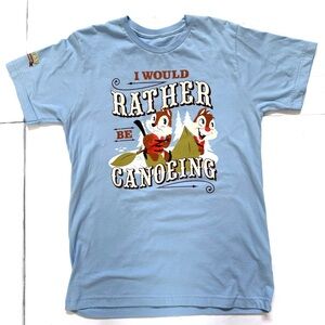 Disney Parks Fort Wilderness Chip Dale Canoeing T-shirt YXL